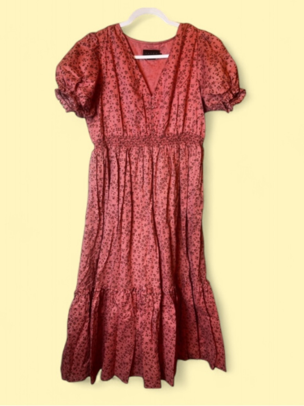 HATCH Emmeline Cotton Floral Pink Dress Size 2 (US M)‎